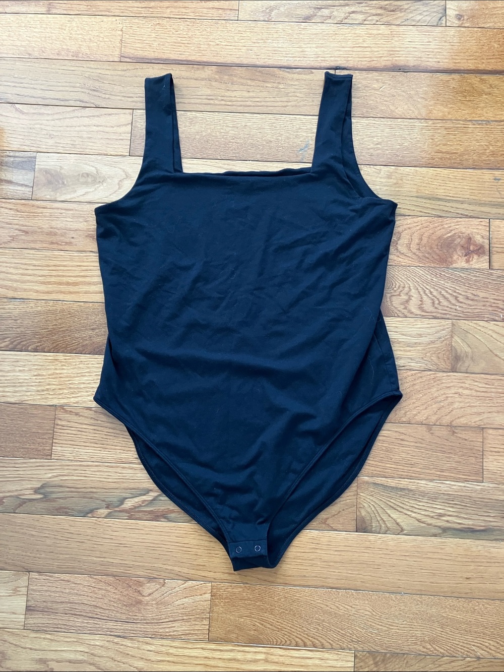Old Navy Women’s Black Square Neck Tank Body Suit - XXL